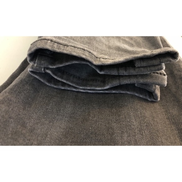 Loft Jeans Women's Size 27/4 Denim Faded Black Gray Modern Skinny Ankle Buttons - Picture 7 of 14